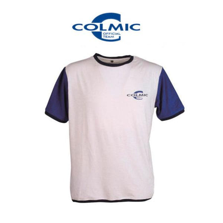 COLMIC CAMISETA DE ALGODÓN OFFICIAL TEAM BLANCO/AZUL Oferta