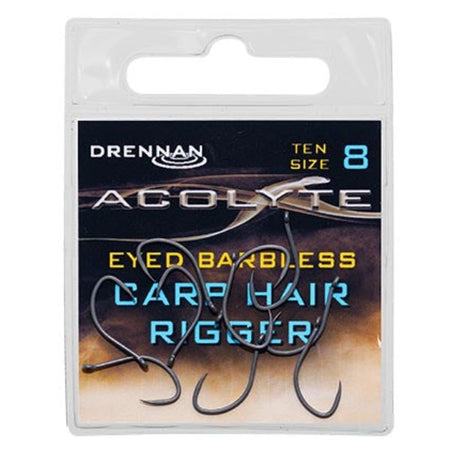 Acolyte Carp Hair Rigger anzuelo con ojal Drennan