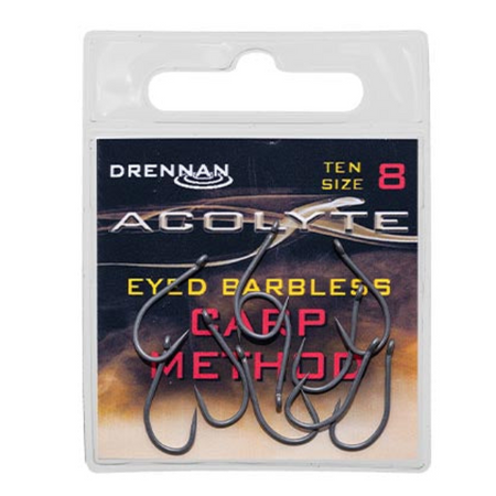 DRENNAN ACOLYTE Carp Method - Barbless Anzuelo